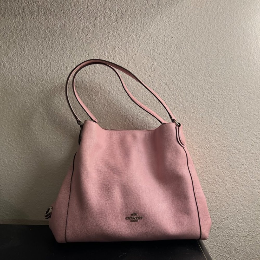 Coach Edie 31 pink leather
